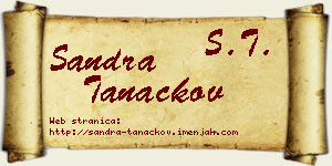 Sandra Tanackov vizit kartica